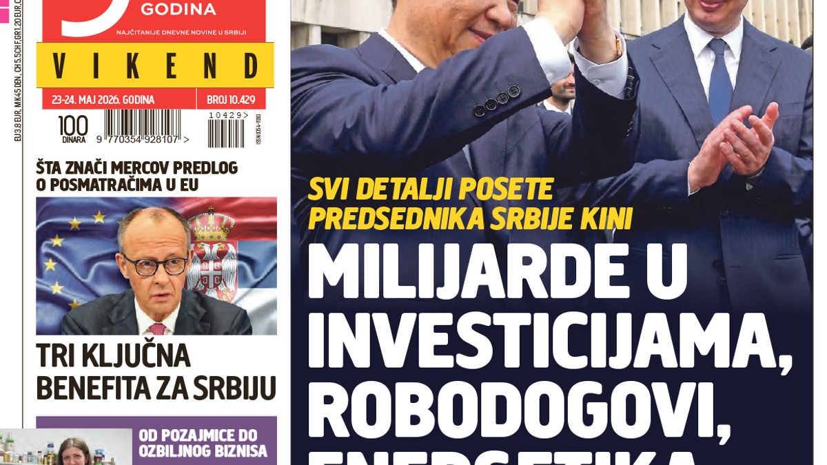 Blic naslovna strana za 23.5.