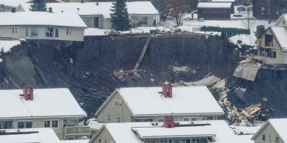 Osuwisko w Norwegii. Znaleziono ciało trzeciej ofiary