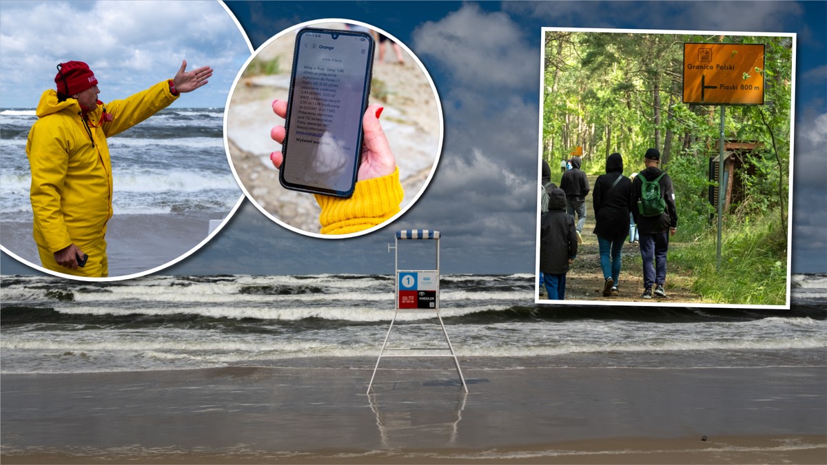 "Witaj w Rosji". Niepokojący SMS zaskakuje turystów na plaży w Piaskach
