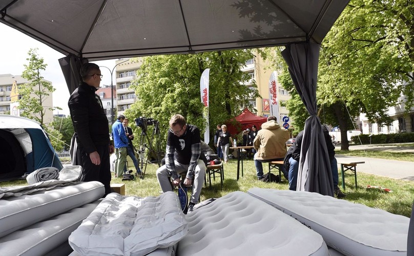 Protest pracowników sądów i prokuratur