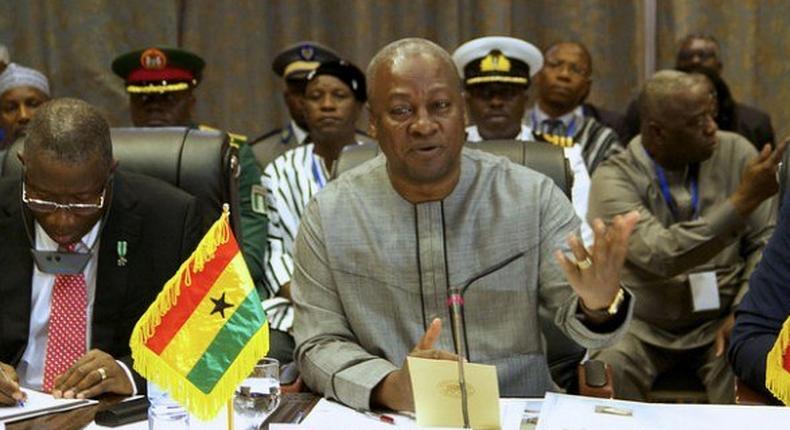 President Mahama at ECOWAS meeting