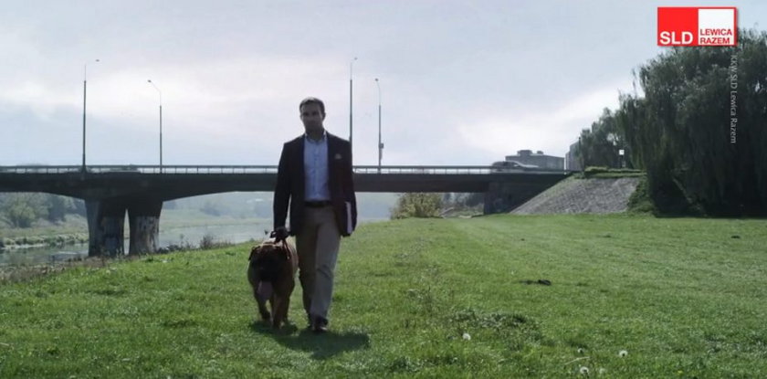 Pies pomaga Tomaszowi Lewandowskiemu w kampanii