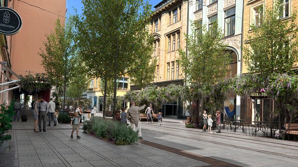 Przy ulicy Ruskiej będą rosły drzewa i krzewy