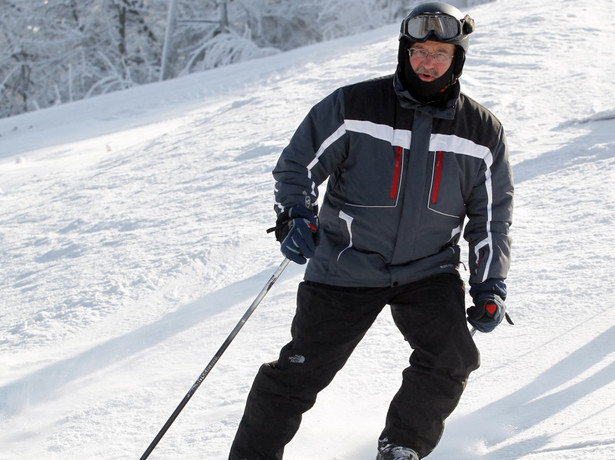 Prezydent na nartach. Na najłatwiejszej trasie