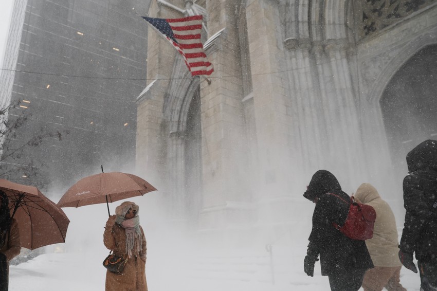 Sneg u Njujorku 25. januara