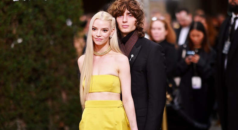 Anya Taylor-Joy and Malcolm McRae attend the 2023 Golden Globes.Matt Winkelmeyer/FilmMagic/Getty Images