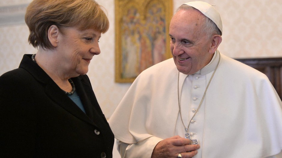 Angela Merkel i papież Franciszek