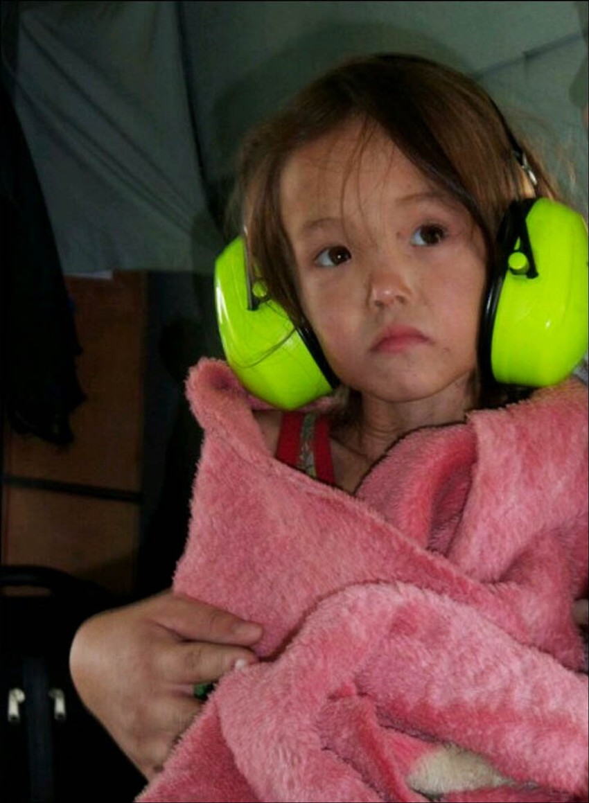 Karina Čikitova nakon spasavanja iz sibirske divljine