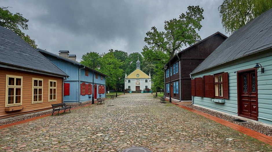 Budynki skansenu łódzkiej architektury