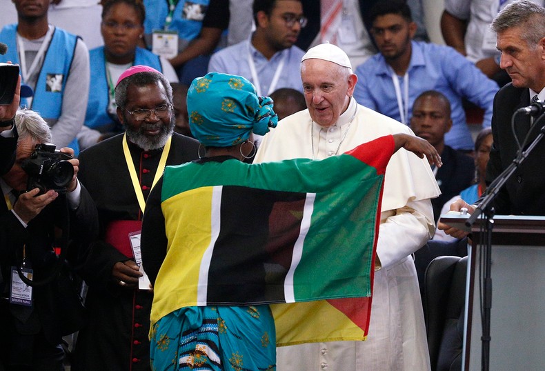Pope Francis visited Mozambique, advocating for peace and post-civil war reconciliation.