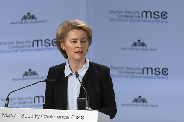 Ursula von der Leyen w czasie konferencji bezpieczeństwa w Monachium, 15.02.2019