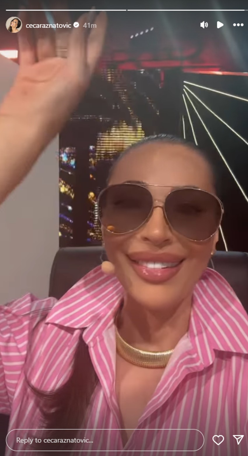 Ceca na snimanju "Zvezde Granda"