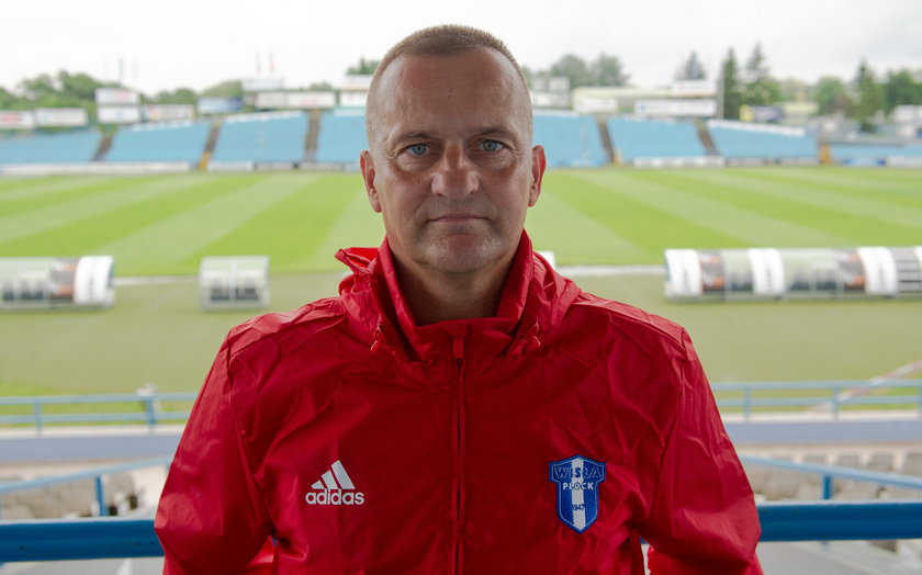 Dariusz Dzwigala. Pilka nozna Wisla Plock pierwszy trening. Plock 2018.07.17