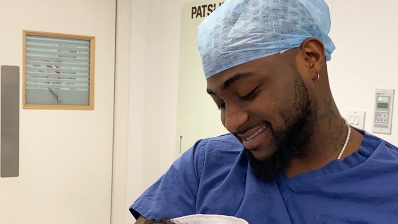 Davido is a father again. The music star has welcomed his first son 35 days to his 27th birthday. {Twitter/iam_davido]