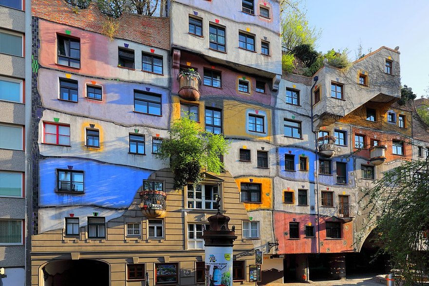 Hundertwasserhaus w Wiedniu