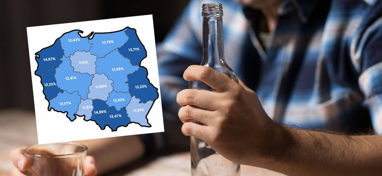 Alkohol - gdzie pijemy go najwięcej? Alkoholowa mapa Polski zaskakuje
