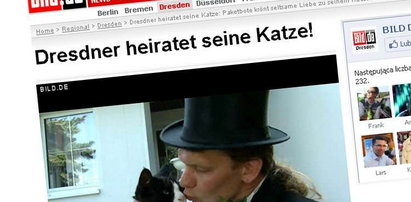 Niemiec poślubił umierającego kota