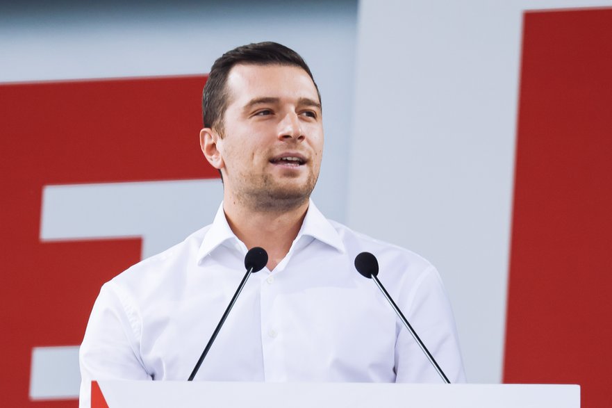 Przewodniczący Zjednoczenia Narodowego Jordan Bardella