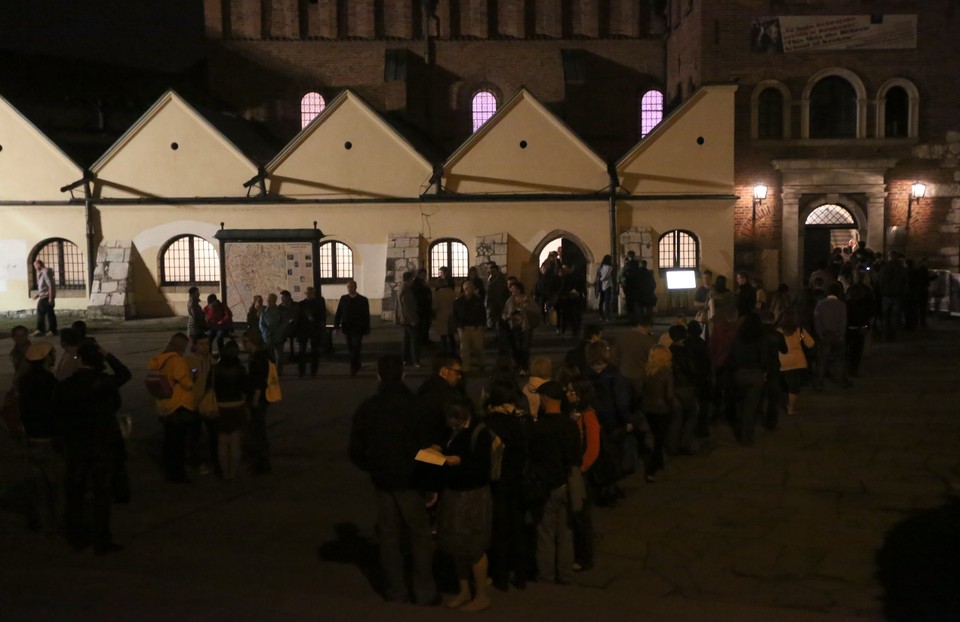 KRAKÓW SYNAGOGI NOCĄ