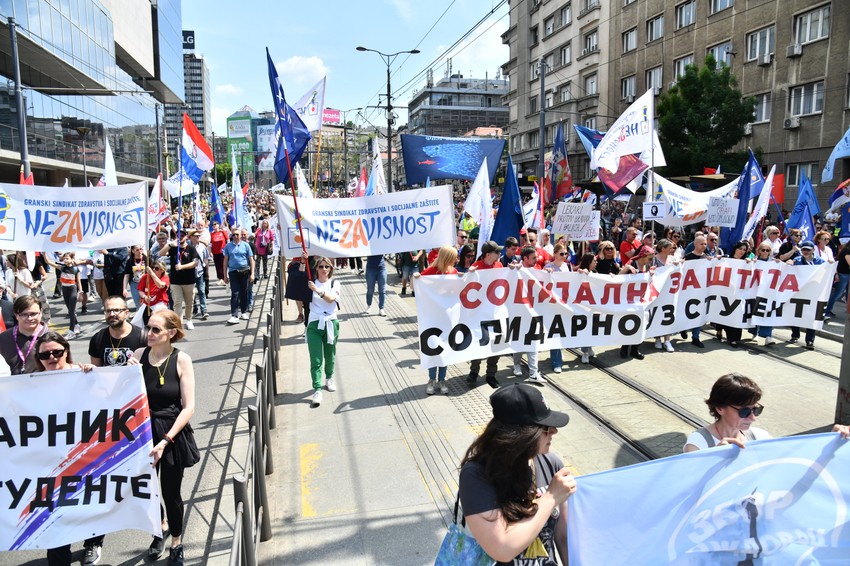 Beograd protestna šetnja