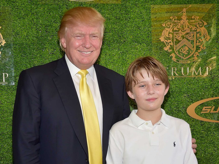 "He's a great boy, he's working hard, he's starting the school thing," Donald told E! News last year.