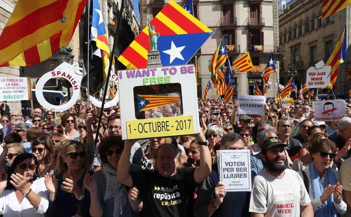 Demonstracja w Barcelonie