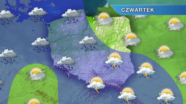 Niskie temperatury i deszcz. Lokalnie burze. PROGNOZA POGODY