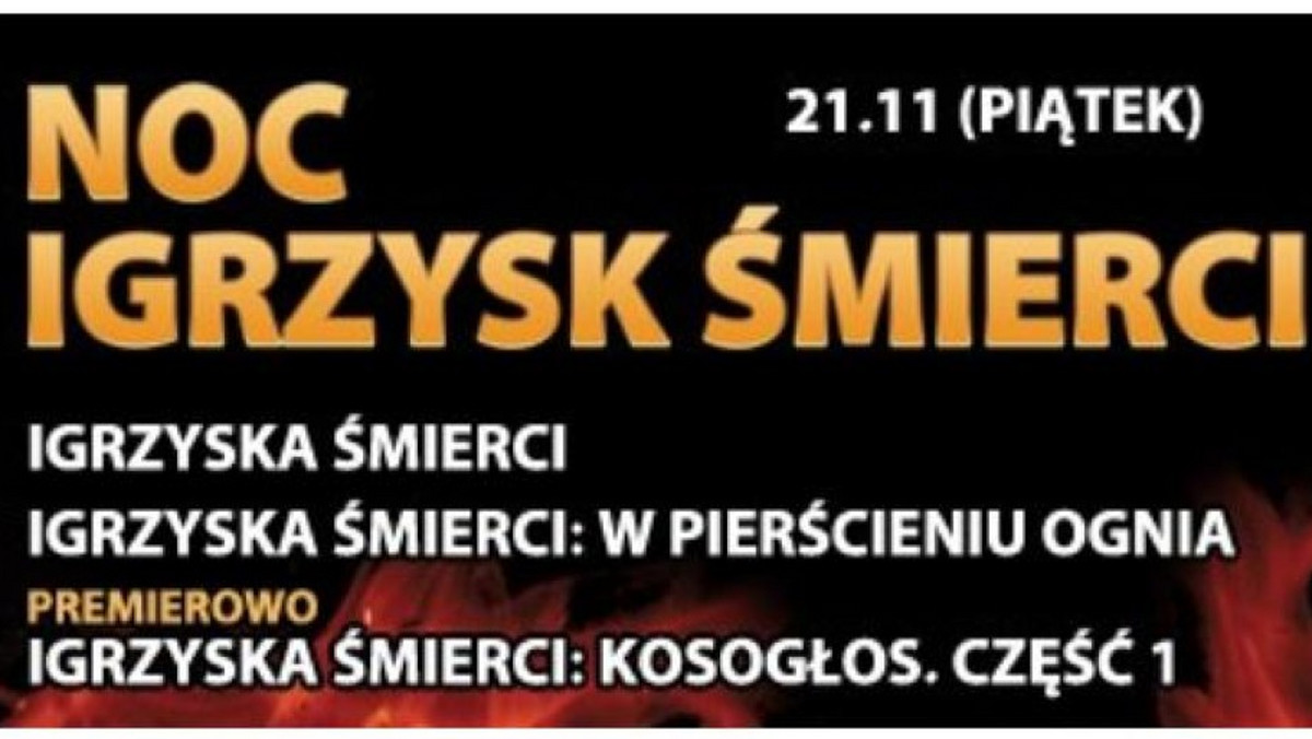 21 listopada z okazji premiery filmu "Igrzyska śmierci: Kogosłos. Część 1" sieć kin Multikino przygotowało maraton - ENEMEF: noc "Igrzysk śmierci". Na wielkim ekranie będzie można obejrzeć najnowszą część z serii, a także przypomnieć sobie poprzednie odsłony.