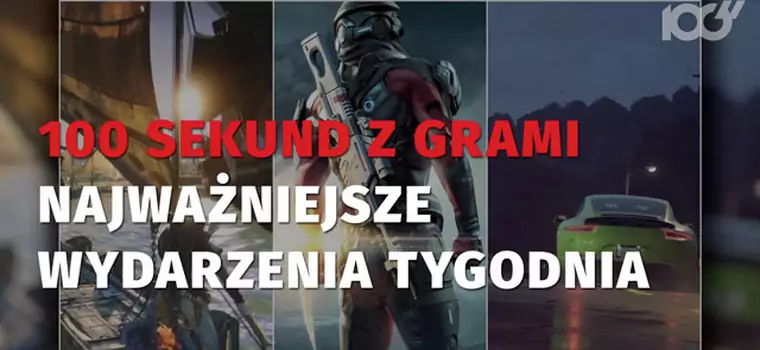 100 sekund z grami #7 - seria Mass Effect zawieszona, wieści o nowym Need for Speed oraz Assassin's Creed: Origins