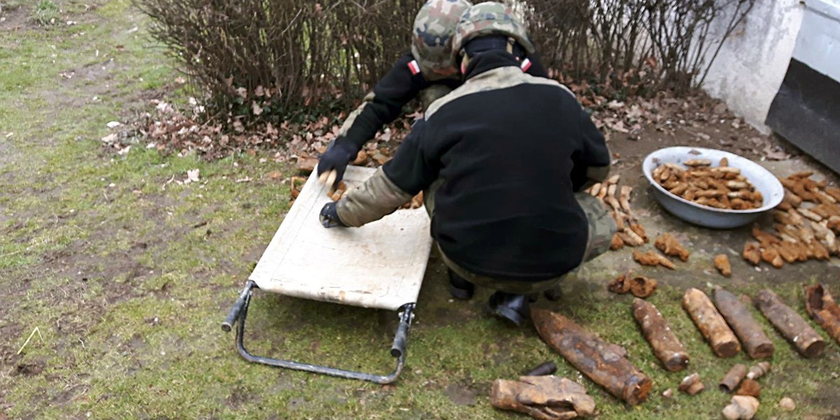 Pocisk eksplodował w garażu w Biechowie k. Nysy