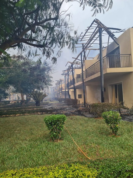 pożar hoteli na Zanzibarze