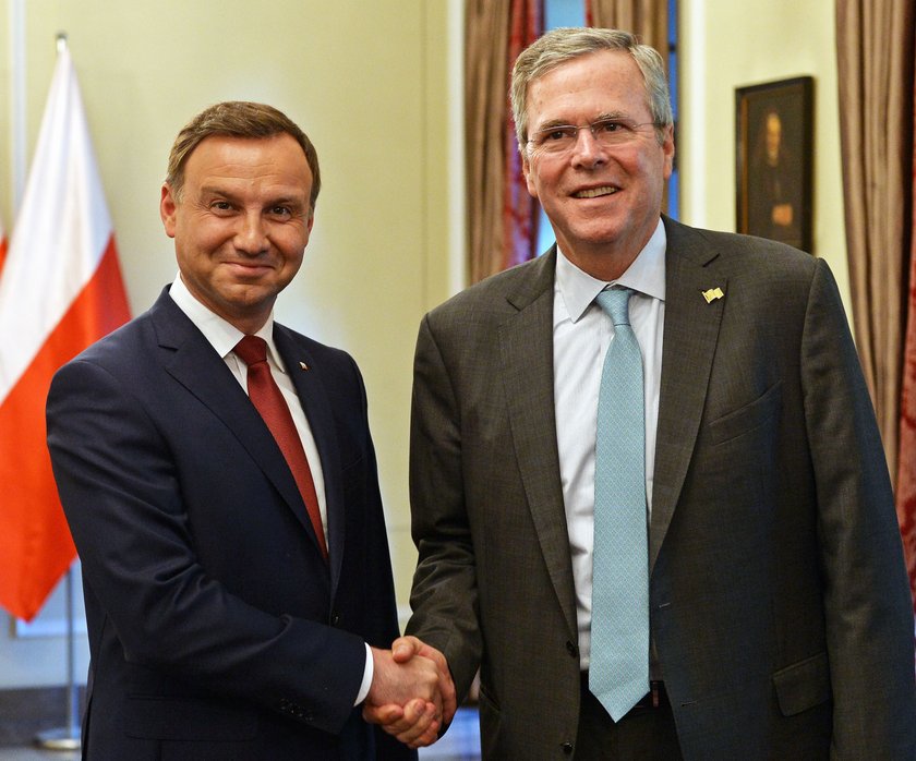 Jeb Bush i Andrzej Duda