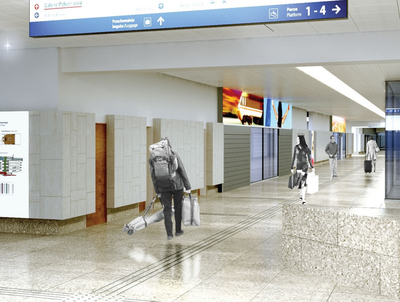 Dworzec Centralny w Warszawie po remoncie przed Euro 2012 - wizualizacja (3), fot. materiały prasowe PKP