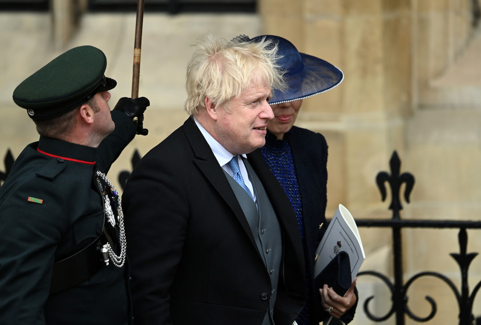 Koronacja Karola III. Boris Johnson