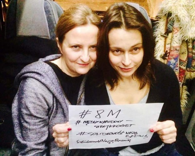 Izabela Kuna i Renata Dancewicz popierają Strajk Kobiet 8 marca / zdjęcie z profiul Strajk Kobiet