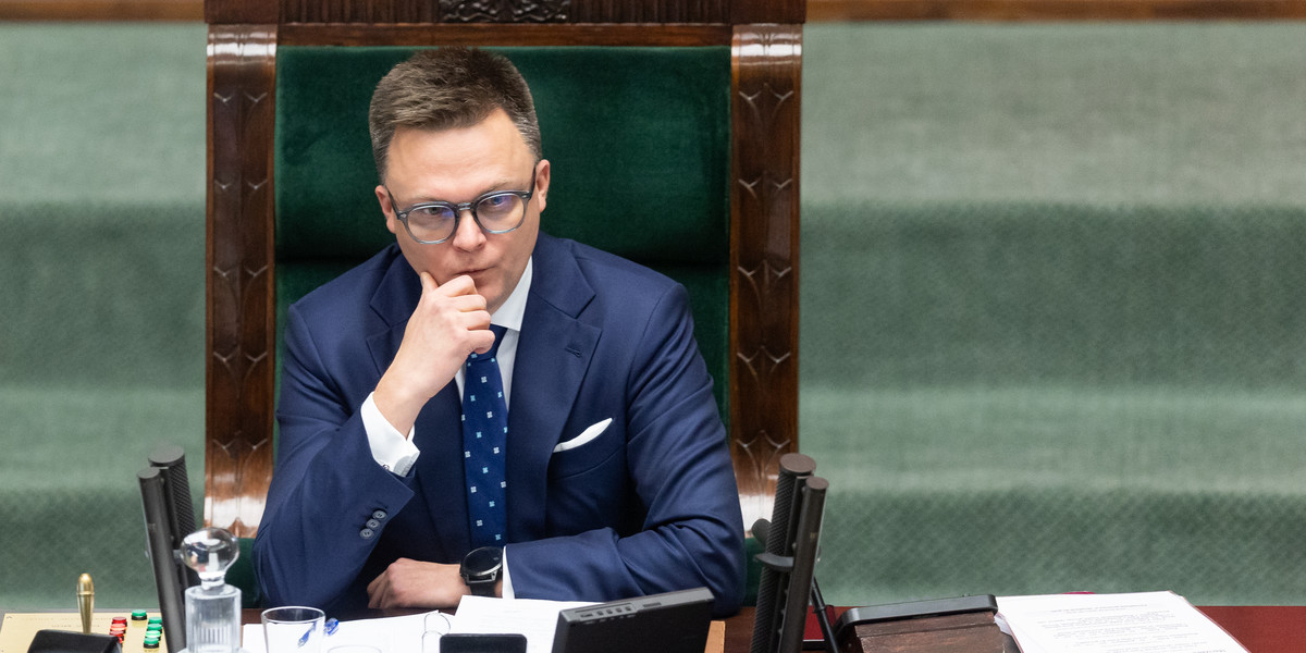 Marszałek Sejmu Szymon Hołownia 