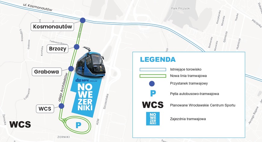 Aleja Architektów - plan trasy