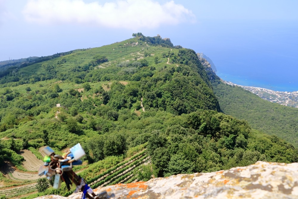 Monte Epomeo na ostrove Ischia.