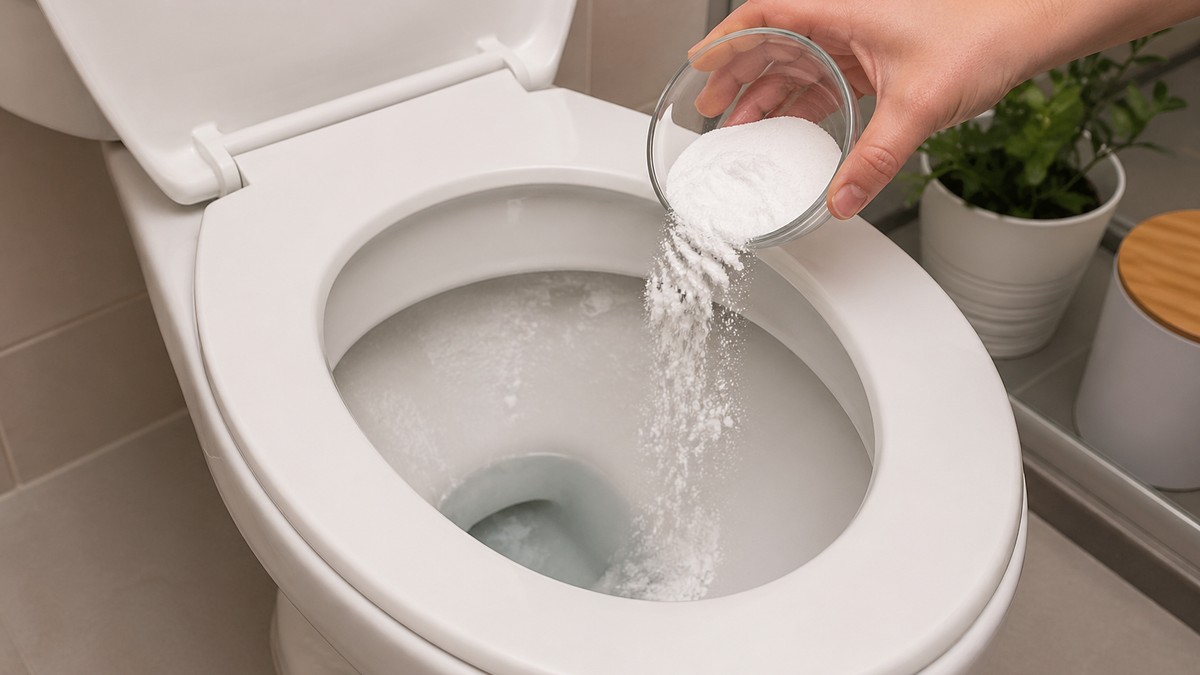 Sipanje soli u WC šolju