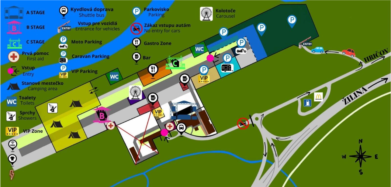 TOPFEST mapka