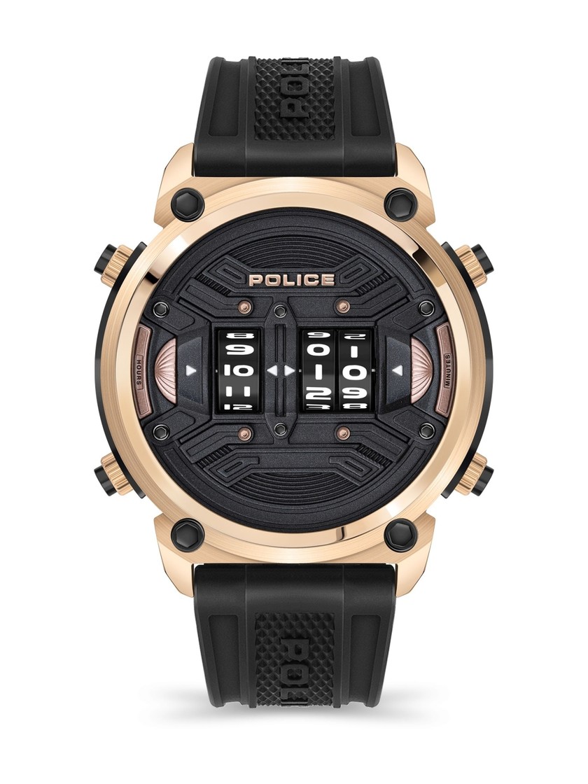 Analog-Uhr aus der «Rotor»-Kollektion von Police für 279 Franken, via Carat. 