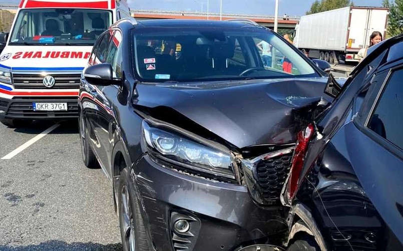 Cofał na autostradzie i z zębami rzucił się na poszkodowanego