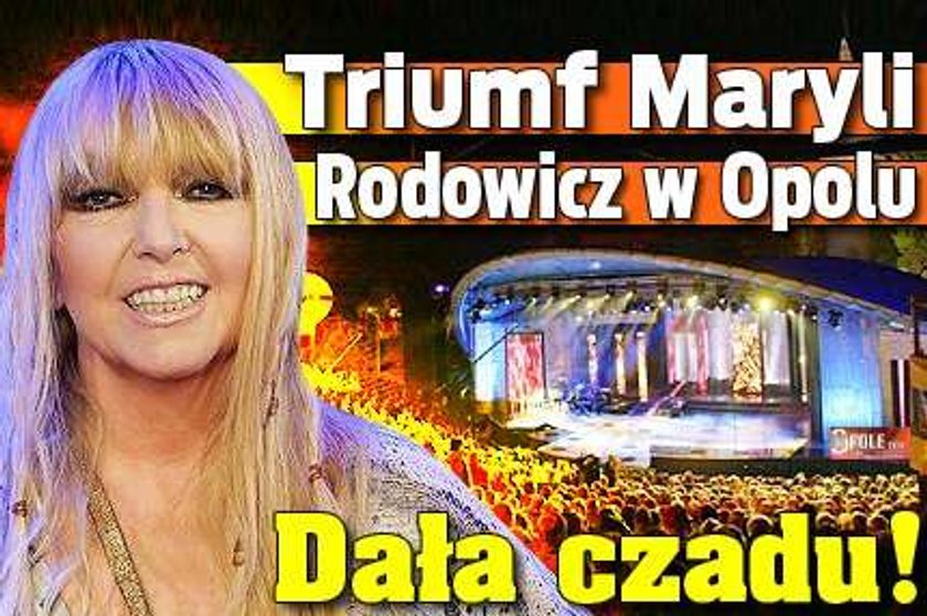 Triumf Rodowicz w Opolu! Dała czadu!