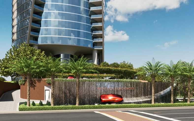 Apartamenty Bentley Residences w Miami z windą samochodową