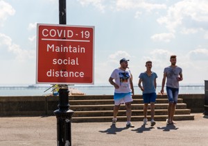 Plaža u Sautendu u Eseksu, Britanija