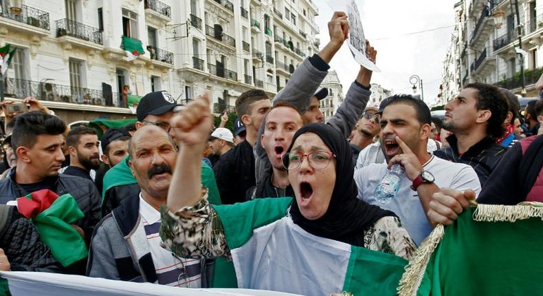 Algerian protesters took to the streets of the capital by the thousands on the 37th consecutive week of demonstrations