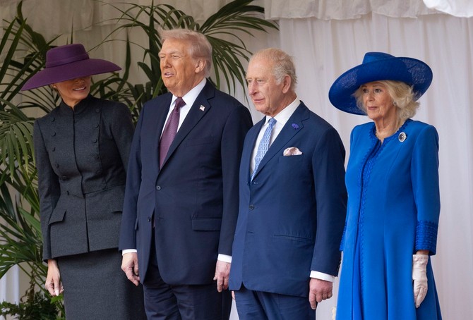 Melanija i Donald Tramp sa Čarlsom i Kamilom