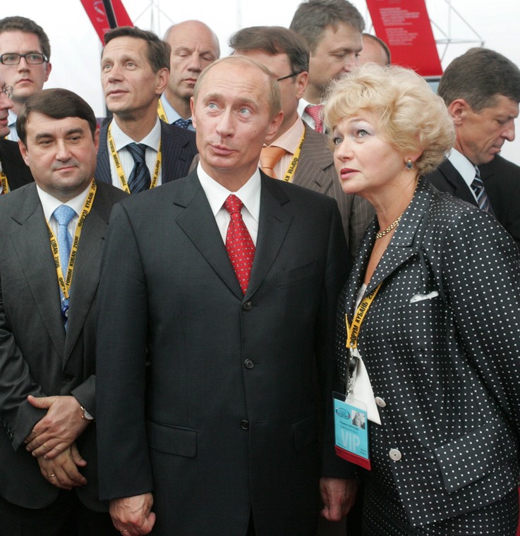 Władimir Putin i Ludmiła Narusowa w 2006 r.