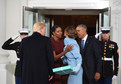 Michelle i Barack Obama witają Donalda i Melanię Trump w Białym Domu