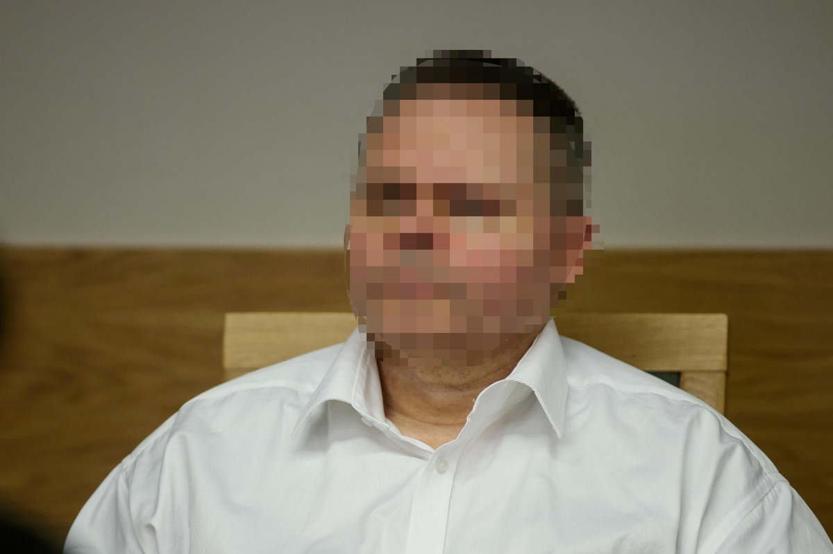 Robert Janczewski jeszcze jako oskarżony Robert J. na sali Sądu Apelacyjnego w Krakowie